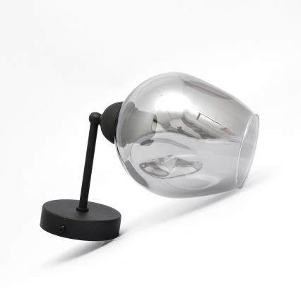Aplique LILI 1xE27/15W/230V negro/gris