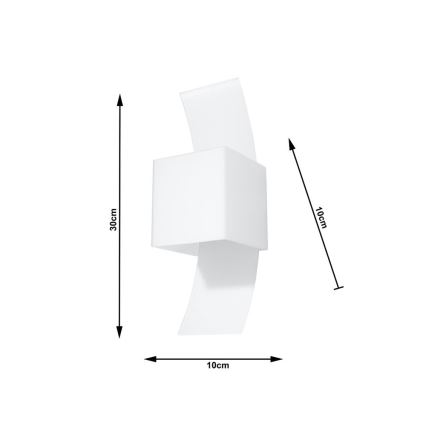 Aplique LIMA 1xG9/40W/230V blanco