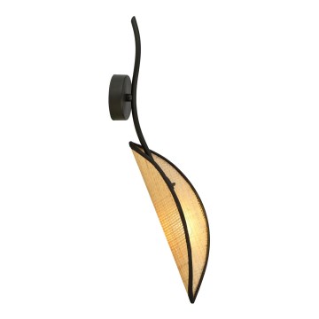Aplique LOTUS 1xE14/10W/230V negro/beige