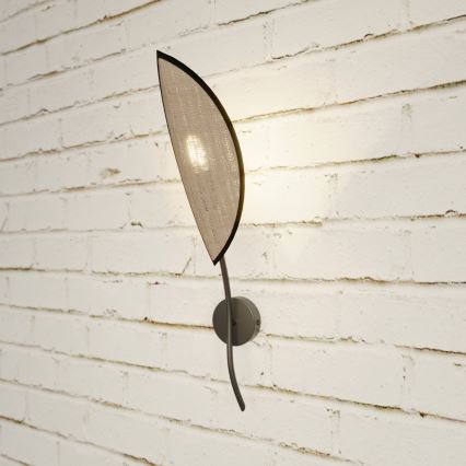 Aplique LOTUS 1xE14/10W/230V negro/beige