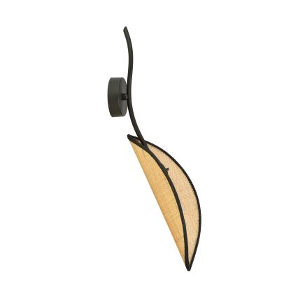 Aplique LOTUS 1xE14/10W/230V negro/beige