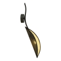 Aplique LOTUS 1xE14/10W/230V negro/dorado