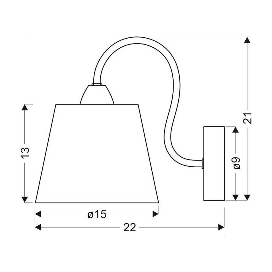 Aplique LUK 1xE14/40W/230V