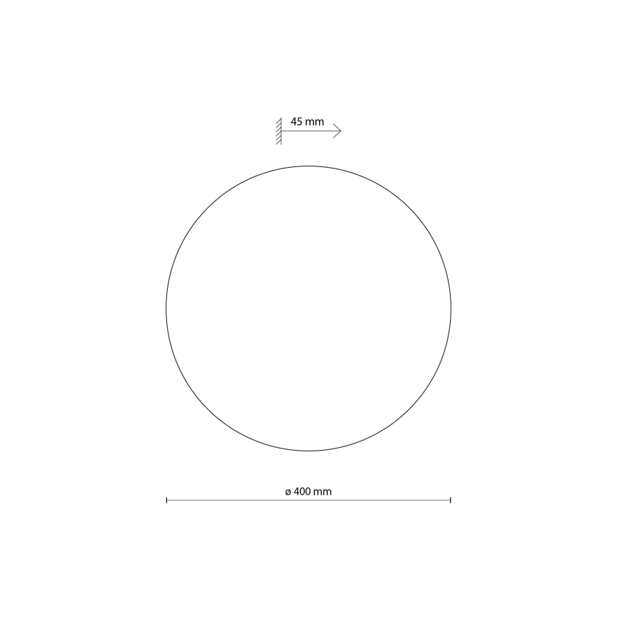 Aplique LUNA 4xG9/8W/230V diá. 40 cm gris