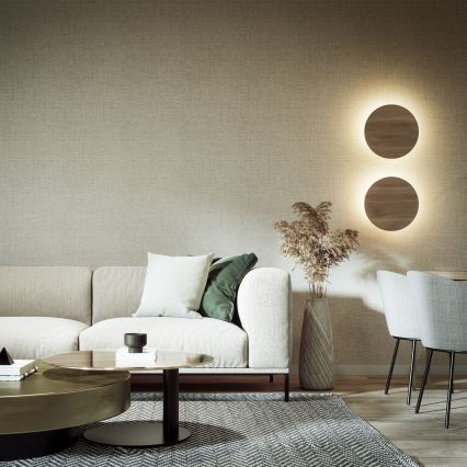 Aplique LUNA 4xG9/8W/230V diá. 40 cm marrón