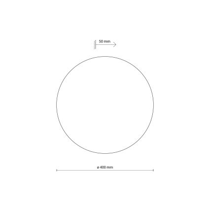 Aplique LUNA 4xG9/8W/230V diá. 40 cm marrón