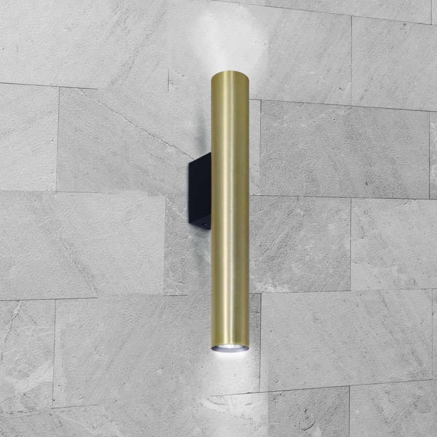 Aplique LUNGOMARE 2xGU10/10W/230V dorado