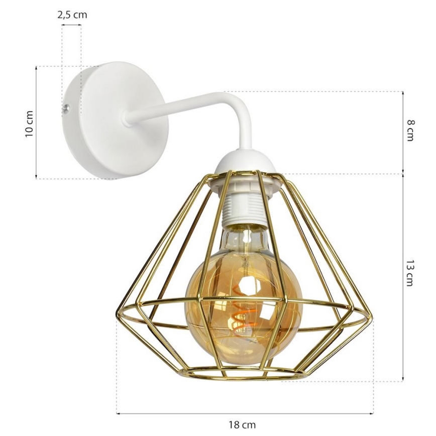 Aplique LUPO 1xE27/60W/230V