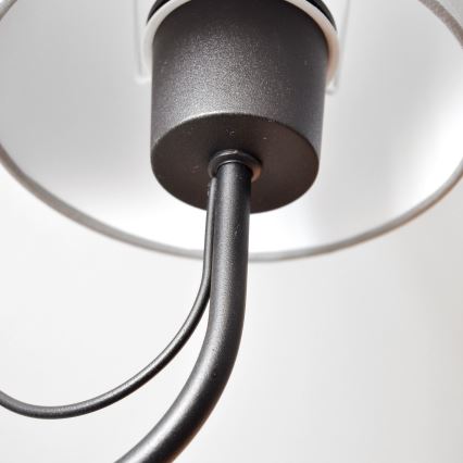 Aplique MALBO 1xE27/15W/230V gris/negro