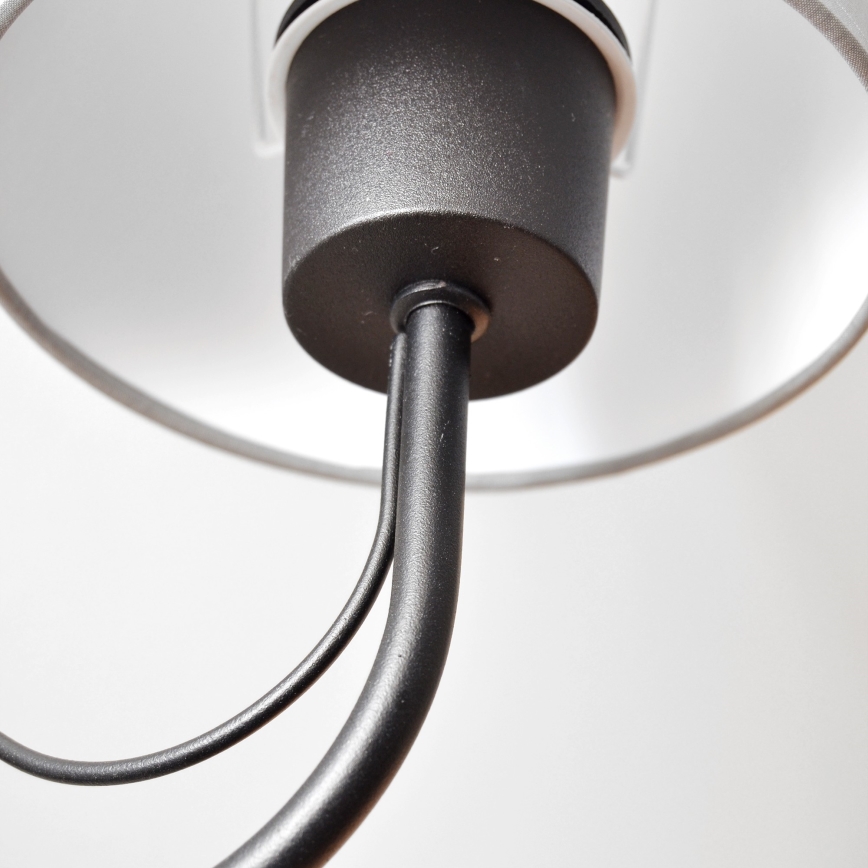 Aplique MALBO 1xE27/15W/230V gris/negro