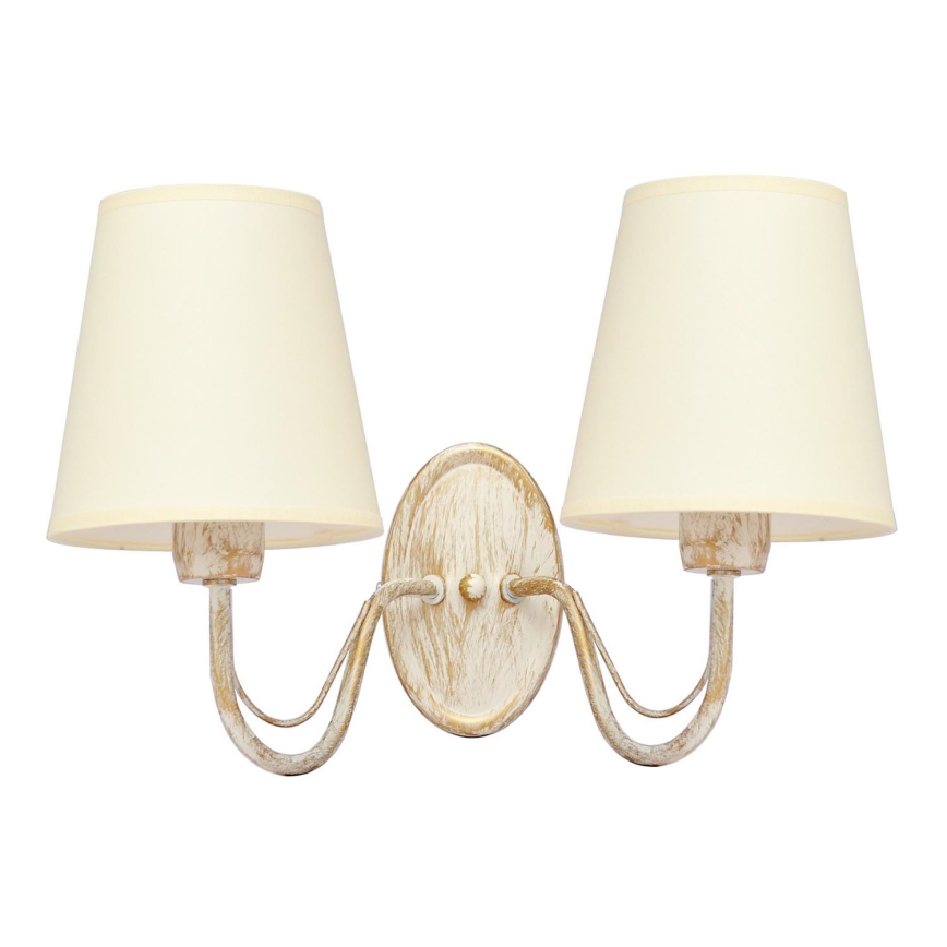 Aplique MALBO 2xE27/15W/230V beige