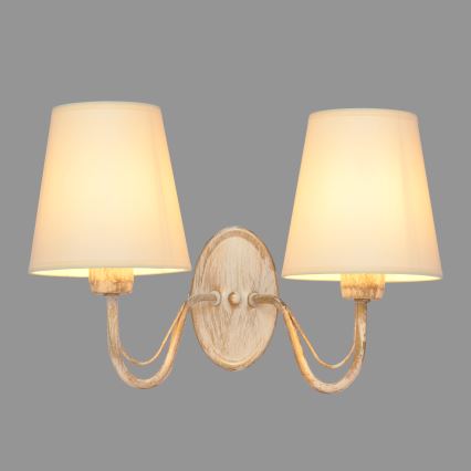 Aplique MALBO 2xE27/15W/230V beige
