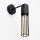 Aplique MELODY 1xE27/15W/230V negro