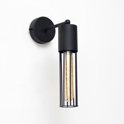 Aplique MELODY 1xE27/15W/230V negro