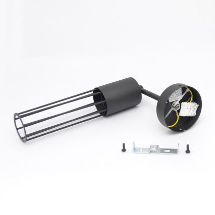 Aplique MELODY 1xE27/15W/230V negro