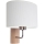 Aplique MERCEDES 1xE27/25W/230V blanco/roble