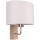Aplique MERCEDES 1xE27/25W/230V color crema/roble