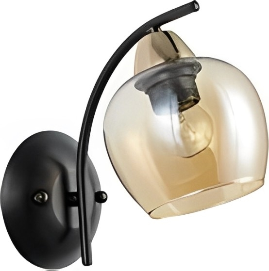 Aplique MERRA 1xE27/40W/230V negro/beige