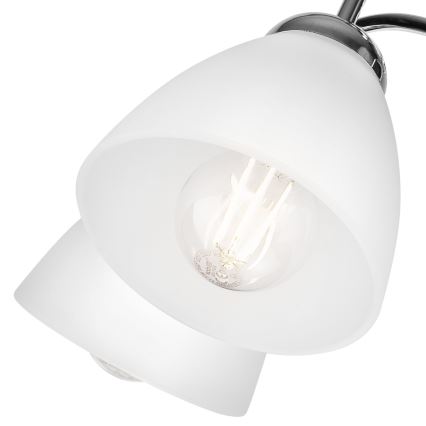 Aplique MIRANDA 1xE27/60W/230V cromo brillante