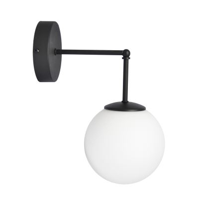 Aplique MOON 1xE27/15W/230V negro