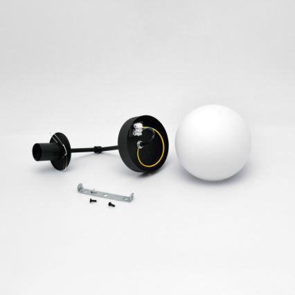 Aplique MOON 1xE27/15W/230V negro