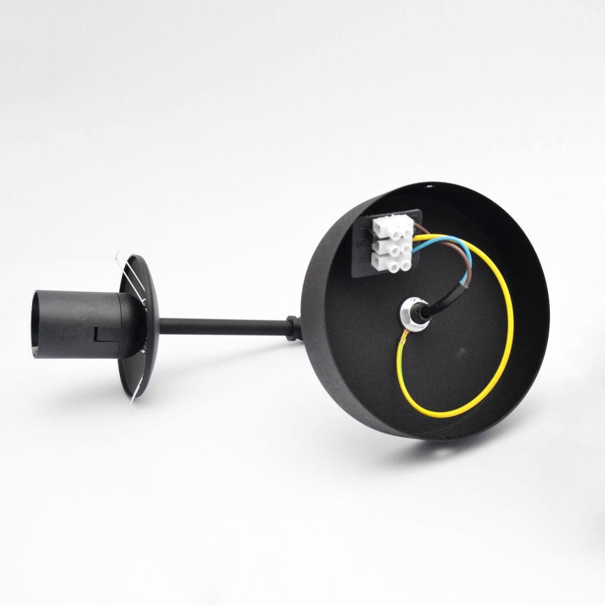 Aplique MOON 1xE27/15W/230V negro