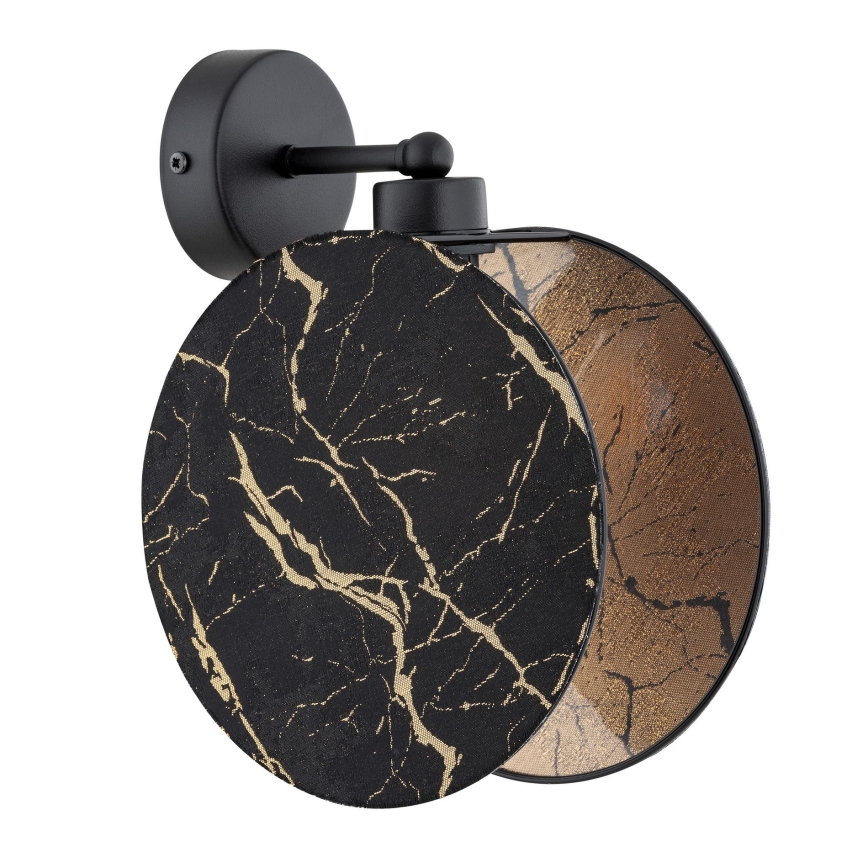 Aplique MOTIF 1xE27/15W/230V negro/dorado