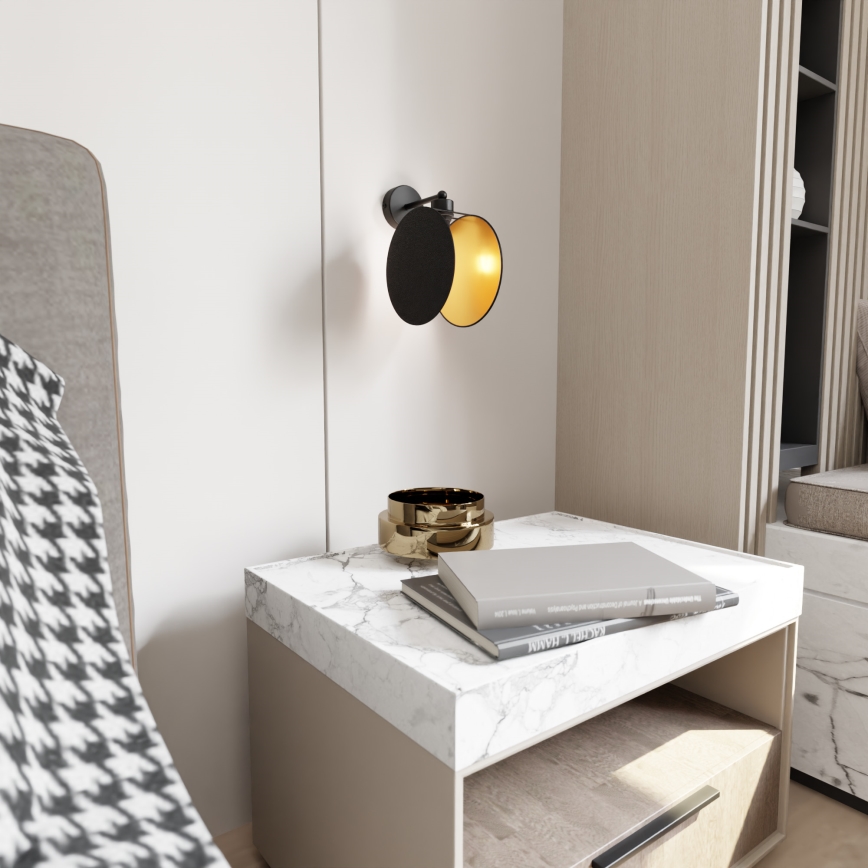 Aplique MOTIF 1xE27/15W/230V negro