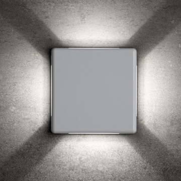 Aplique mural LED de exterior REFAZI LED/6W/230V IP54 blanco
