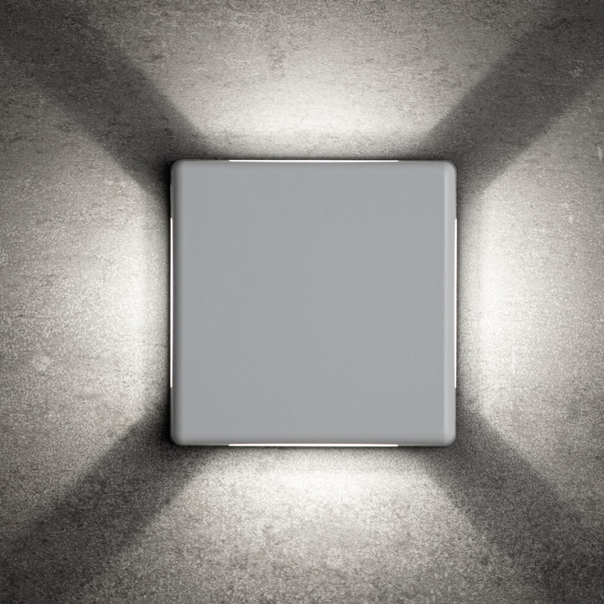 Aplique mural LED de exterior REFAZI LED/6W/230V IP54 blanco