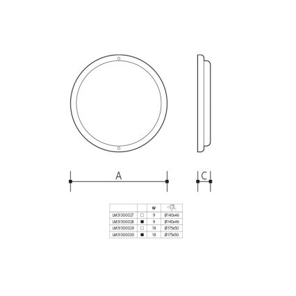 Aplique mural LED para exterior LED/18W/230V IP54 blanco
