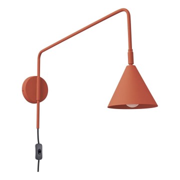 Aplique NOX 1xE14/10W/230V naranja