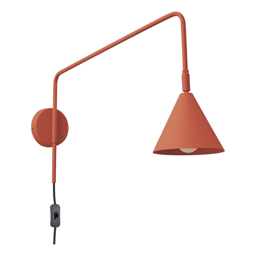 Aplique NOX 1xE14/10W/230V naranja