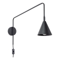 Aplique NOX 1xE14/10W/230V negro