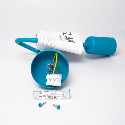 Aplique OXFORD 1xE27/15W/230V azul