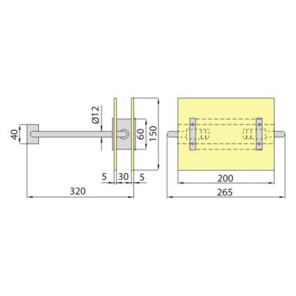 Aplique PALIA R7s/100W/230V