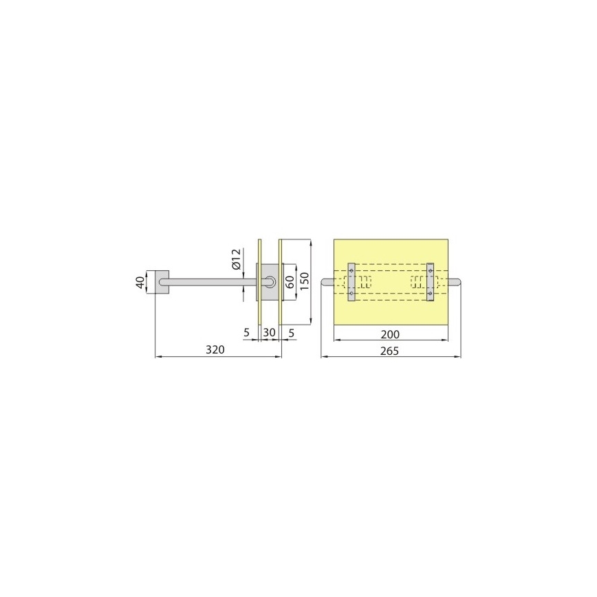 Aplique PALIA R7s/100W/230V