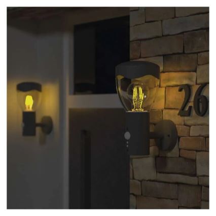 Aplique para exterior con sensor ARTEO 1xE27/15W/230V IP44