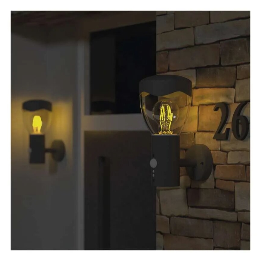 Aplique para exterior con sensor ARTEO 1xE27/15W/230V IP44