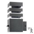 Aplique para exterior con sensor TEKSAS 1xE27/12W/230V IP44 antracita