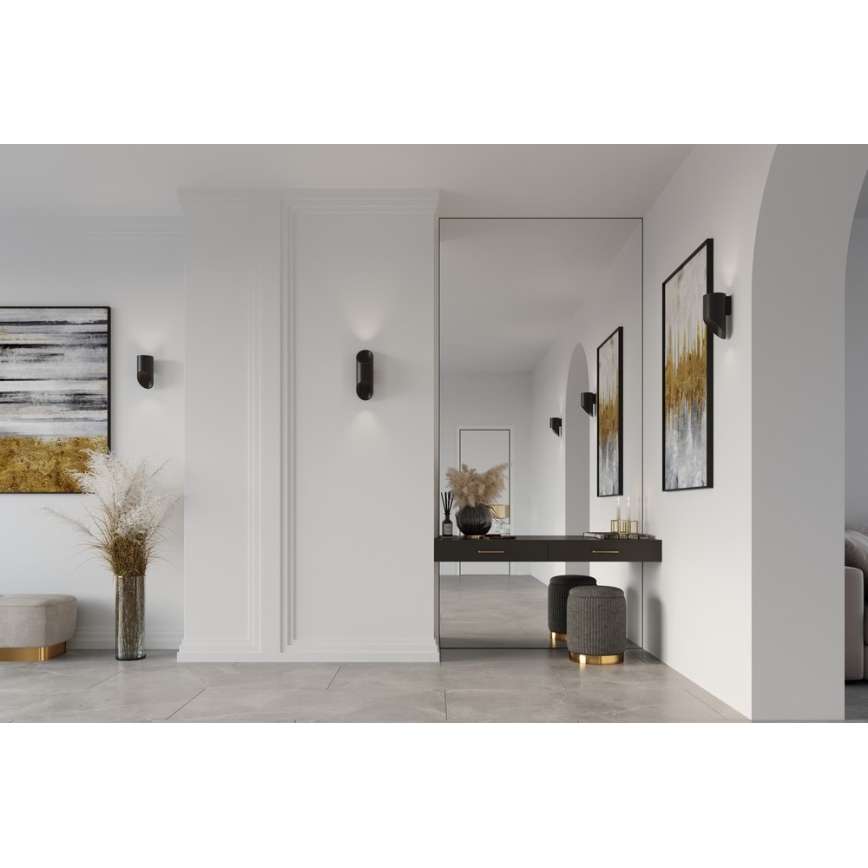 Aplique PENNE 20 1xG9/40W/230V negro