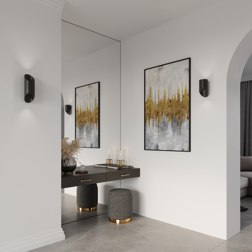 Aplique PENNE 20 1xG9/40W/230V negro