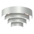 Aplique RINGS 2xE27/15W/230V cromo brillante