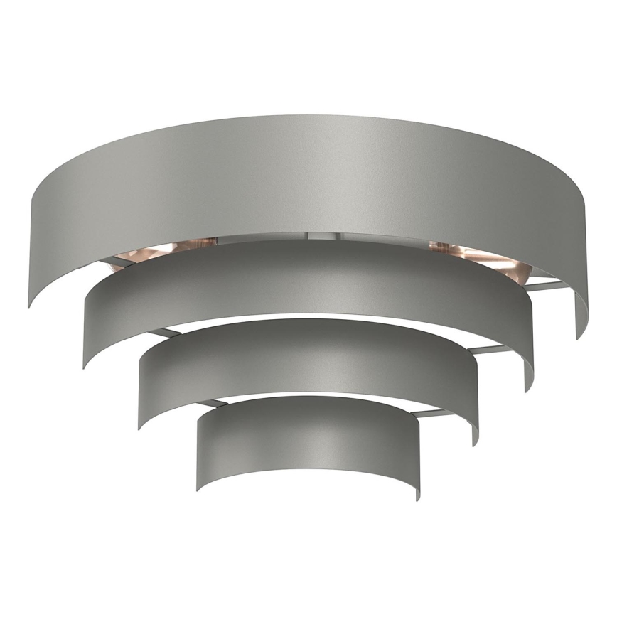 Aplique RINGS 2xE27/15W/230V gris