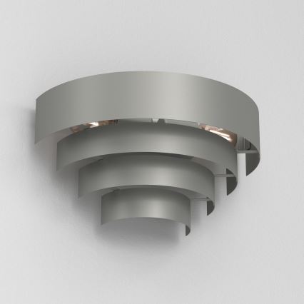 Aplique RINGS 2xE27/15W/230V gris