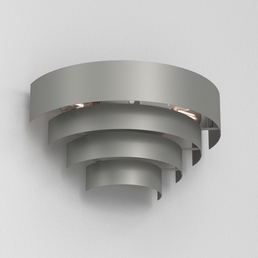 Aplique RINGS 2xE27/15W/230V gris