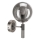 Aplique ROLLO 1xE14/5W/230V cromo mate/ahumado