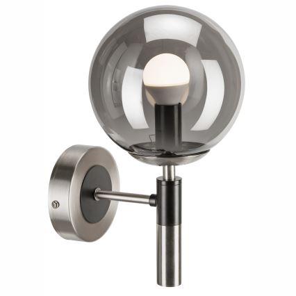 Aplique ROLLO 1xE14/5W/230V cromo mate/ahumado