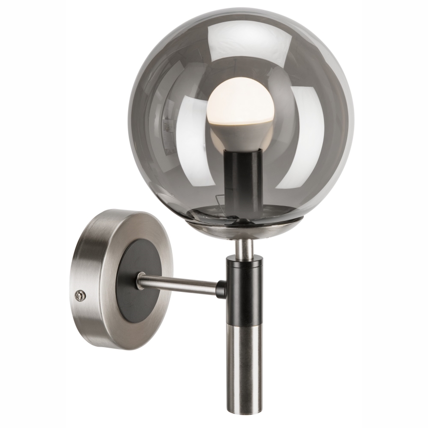 Aplique ROLLO 1xE14/5W/230V cromo mate/ahumado
