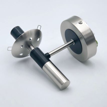 Aplique ROLLO 1xE14/5W/230V cromo mate/ahumado